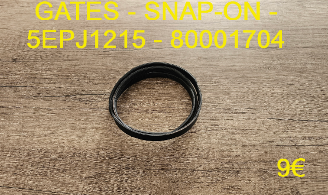 COURROIE LAVE-LINGE : GATES - SNAP-ON - 5EPJ1215 - 80001704