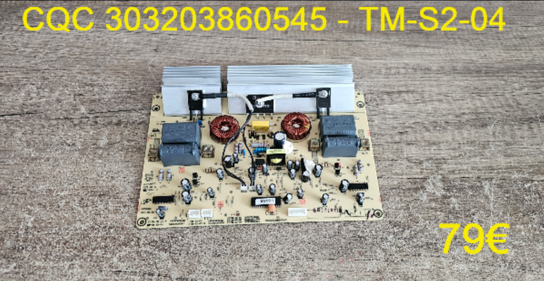 CARTE DE PUISSANCE PLAQUE VITROCÉRAMIQUE : CQC 303203860545 - TM-S2-04