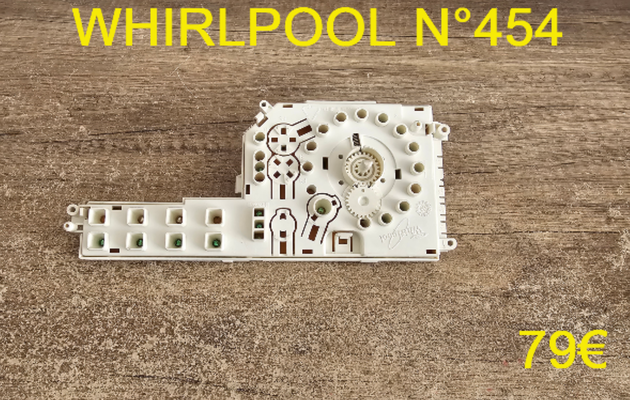 CARTE DE COMMANDE LAVE-VAISSELLE : WHIRLPOOL N°454