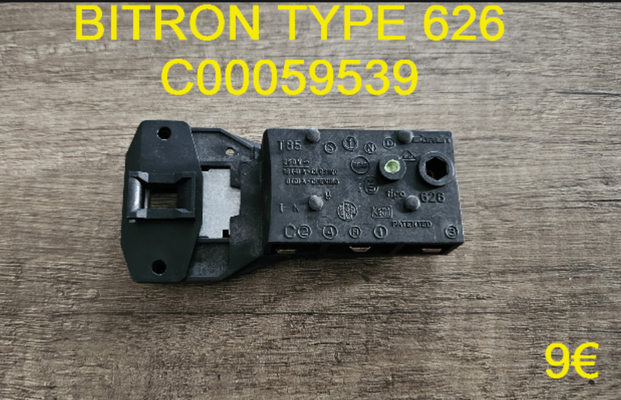 VERROU DE PORTE LAVE-LINGE : BITRON TYPE 626 C00059539