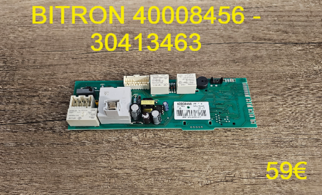CARTE DE COMMANDE SÈCHE-LINGE : BITRON 40008456 - 30413463