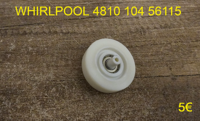 GALET TENDEUR SÈCHE-LINGE : WHIRLPOOL 481010456115