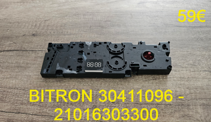 CARTE DE COMMANDE LAVE-LINGE : BITRON 30411096 - 21016303300