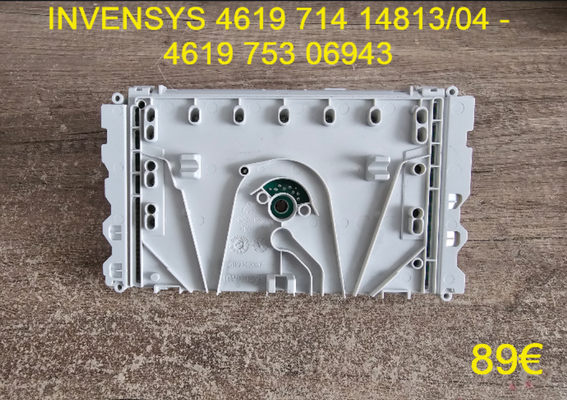 CARTE DE COMMANDE LAVE-LINGE : INVENSYS 461971414813/04 - 461975306943