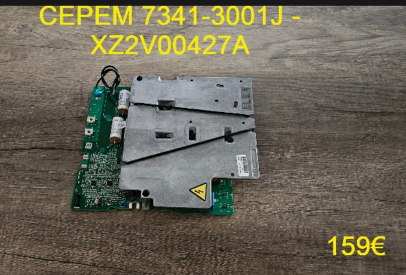 CARTE DE PUISSANCE PLAQUE VITROCÉRAMIQUE : CEPEM 7341-3001J - XZ2V00427A