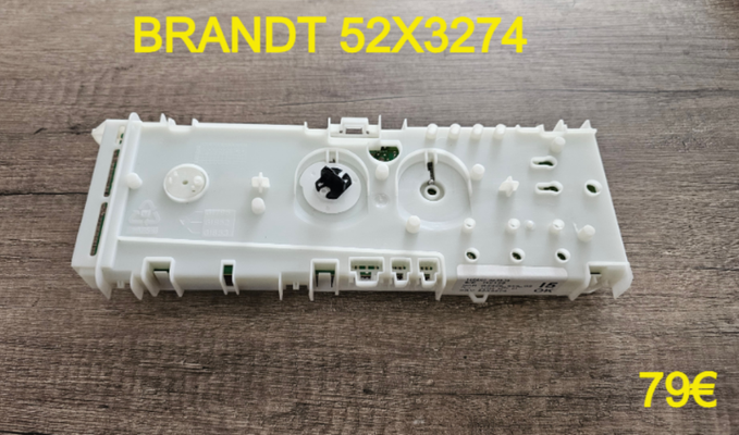 CARTE DE COMMANDE LAVE-LINGE : BRANDT 52X3274