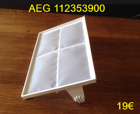 FILTRE A PELUCHES SÈCHE-LINGE : AEG 112353900