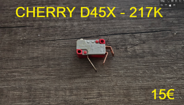 MICRO-SWITCH : CHERRY D45X - 217K - 3 COSSES