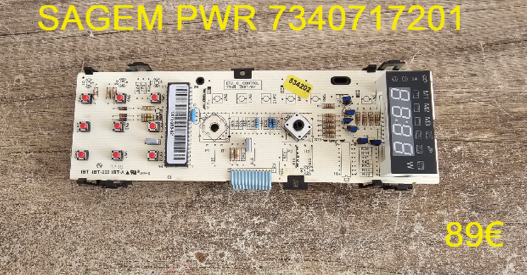 AFFICHEUR DE FOUR MICRO-ONDES : SAGEM PWR7340717201 
