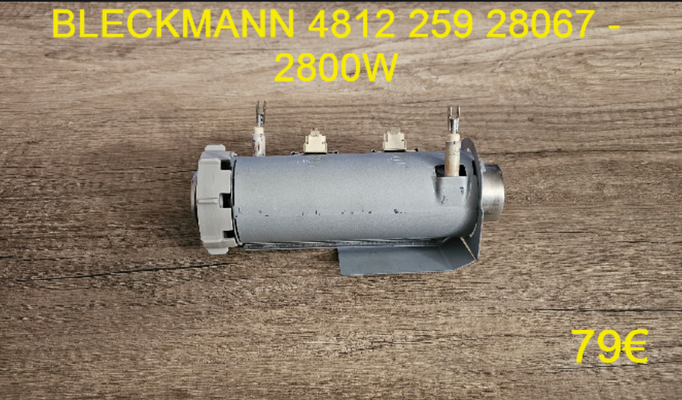RÉSISTANCE LAVE-VAISSELLE : BLECKMANN 481225928067 - 2800W