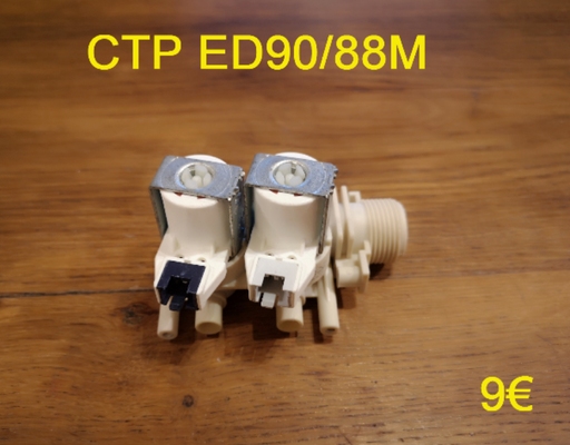 ÉLECTROVANNE 2 VOIE SORTIE 90° : CTP ED90/88M