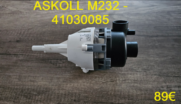 POMPE DE CYCLAGE LAVE-VAISSELLE : ASKOLL M232 - 41030085