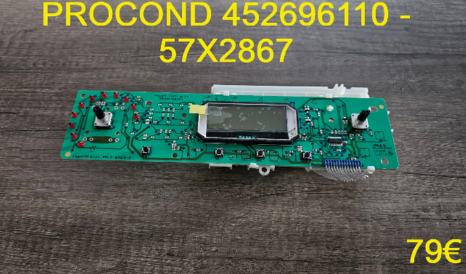 CARTE DE COMMANDE SÈCHE-LINGE : PROCOND 452696110 - 57X2867