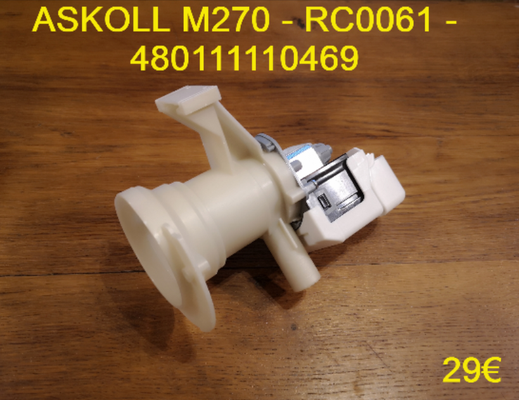 POMPE DE VIDANGE : ASKOLL M270 - RC0061 - 480111110469