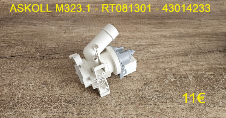 POMPE DE VIDANGE : ASKOLL M323.1 - RT081301 - 43014233