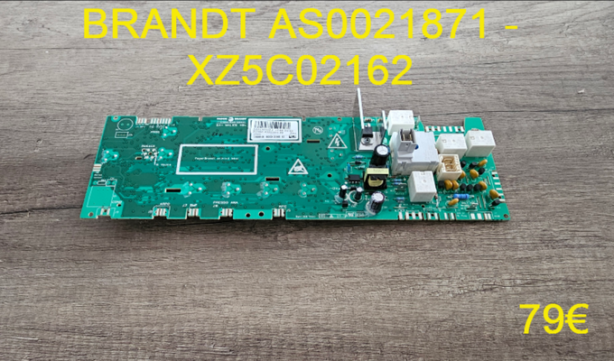 CARTE DE COMMANDE LAVE-LINGE : BRANDT AS0021871 - XZ5C02162