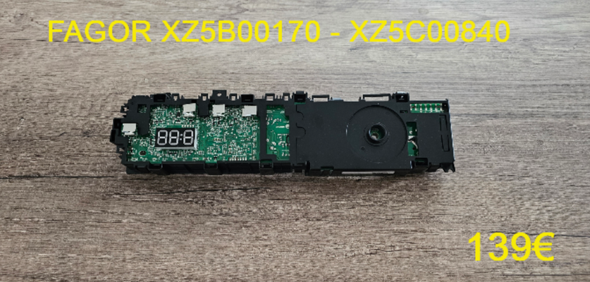 CARTE DE COMMANDE LAVE-LINGE : FAGOR XZ5B00170 - XZ5C00840