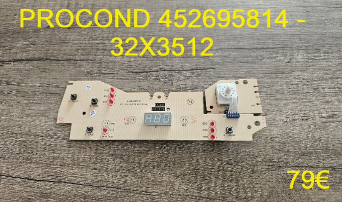 CARTE DE COMMANDE LAVE-VAISSELLE : PROCOND 452695814 - 32X3512