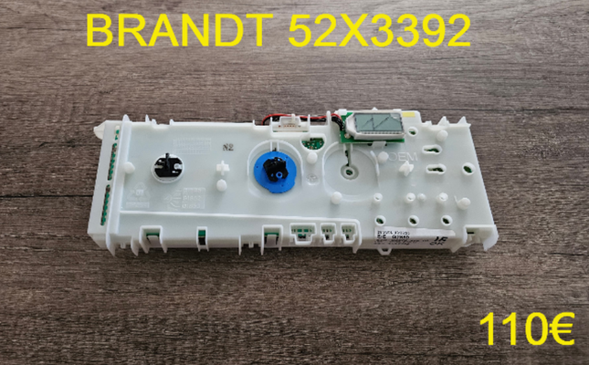 CARTE DE COMMANDE LAVE-LINGE : BRANDT 52X3392