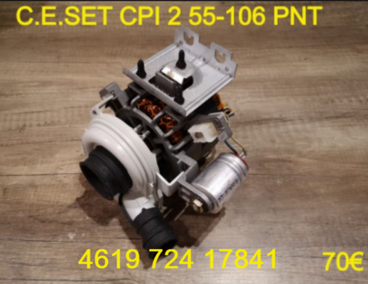 POMPE DE CYCLAGE LAVE-VAISSELLE : CESET CPI2/55-106PNT - 461972417841