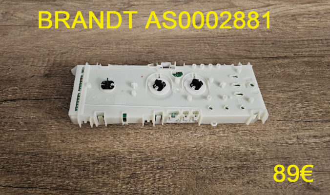 CARTE DE COMMANDE LAVE-LINGE : BRANDT AS0002881