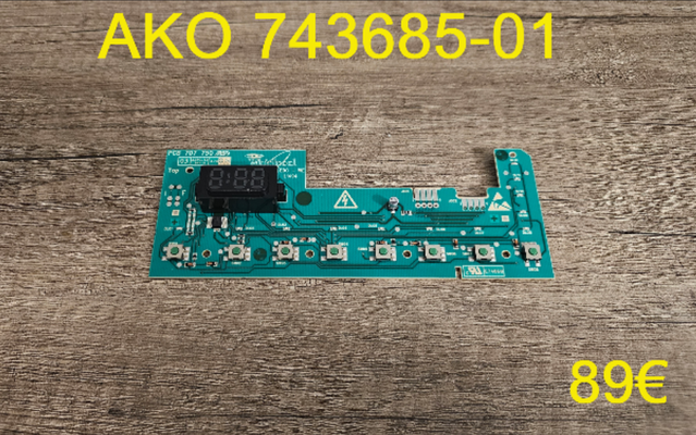 CARTE DE COMMANDE LAVE-LINGE : AKO 743685-01