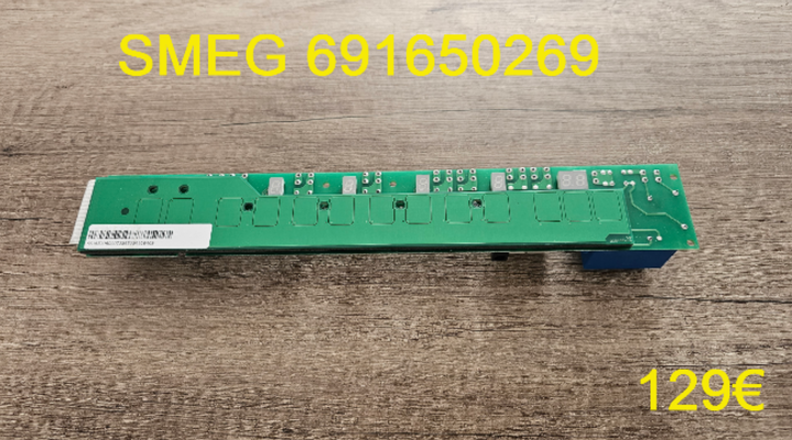CARTE CLAVIER PLAQUE VITROCÉRAMIQUE : SMEG 691650269