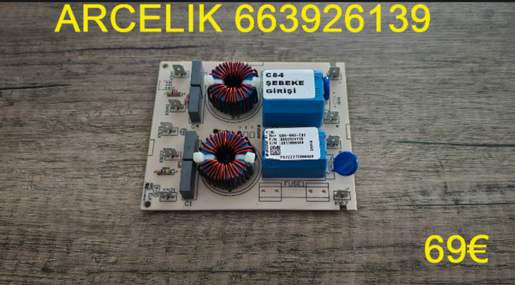 CARTE FILTRE PLAQUE VITROCÉRAMIQUE : ARCELIK 663926139