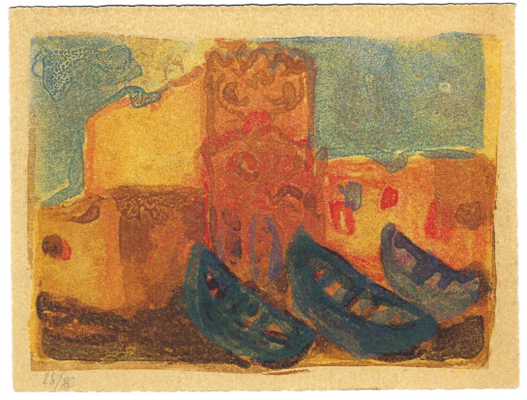 Vorderseite einer Original-Lithographie von Christian Kruck