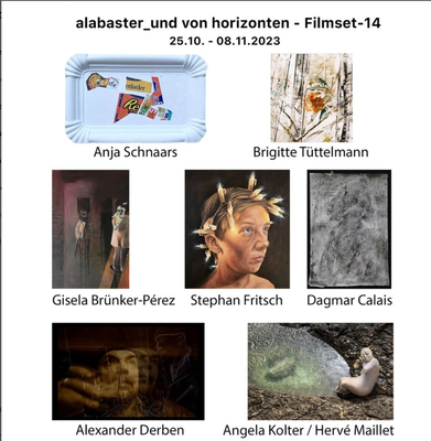Alabaster und von Horizonten - Filmset 26.10.-6.11.2023 eine Kooperation der Freien Bildenden Kunstszene, vertreten durch den Berufsverband Bildender Künstler*innen (BBK) und Künstlerinnenverband GEDOK