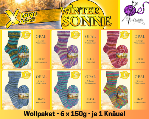 Wollpaket Opal XLarge Wintersonne 8fach