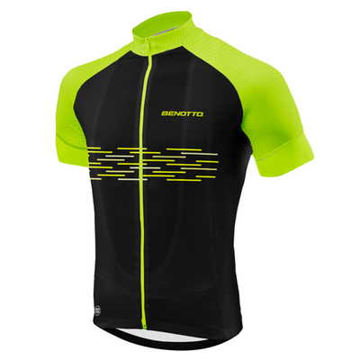 # JERSEY BENOTTO RUTA NEGRO/AMARILLO CABALLERO VARIAS TALLAS NP JERBTT0203 $795 MXN