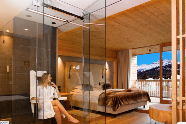 Construction de sauna infrarouge dans une chambre