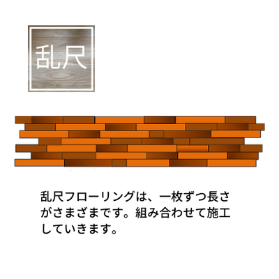 形状について乱尺フローリング