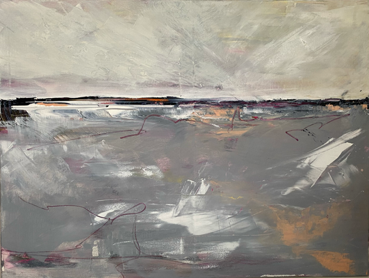 "Landschaft", Acryl auf Leinwand, 80 x 60 cm, 03/24