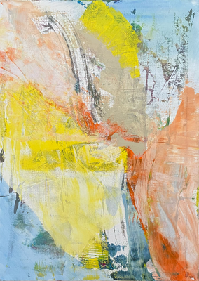 Ohne Titel, Acryl auf Leinwand, 70 x 50 cm, 2023