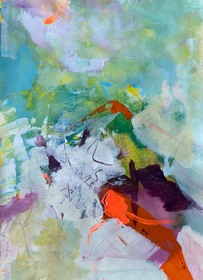 Ohne Titel, Acryl auf Papier, 29,5 x 40 cm, 03/24