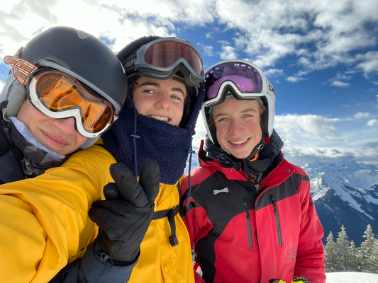 Matteo mit Ron und Florian