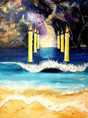 LICHT IM KOSMISCHEN OZEAN BY CLAUDIA EBNER ART