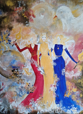 GALACTIC ANGELS BY CLAUDIA EBNER ART