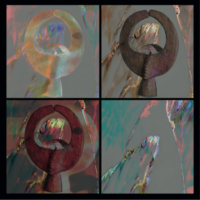 11 Arte primitivo africano.  60 x 60 cm  Precio: 875 €, con edició de 5 ejemplares, (Edición única + 50 %)