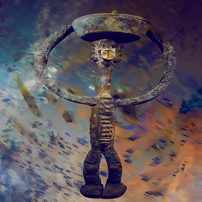 27 Arte primitivo africano.  40 x 40 cm  Precio: 620 € , con edició de 5 ejemplares, (Edición única + 50 %)