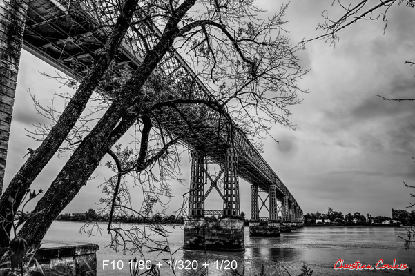 Pont routier Gustave Eiffel, Cubzac-les-ponts. Samedi 26 septembre 2020. Photographie HDR © Christian Coulais