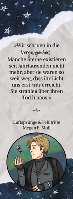 Lesezeichen "Luftsprünge & Fehltritte" Motiv Quentin