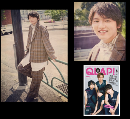 QLAP!6月号  (model)濱田龍臣(俳優)   ヘアメイク高野雄一