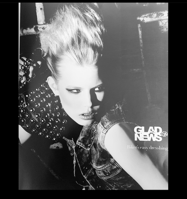 GLADNEWS  Biker's easy dressing カタログ　ヘアメイク高野雄一