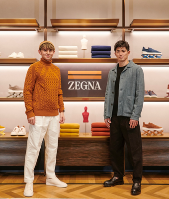 ZEGNIA (model)ハリー杉山(タレント) 谷口彰悟(サッカー日本代表)  ヘアメイク高野雄一