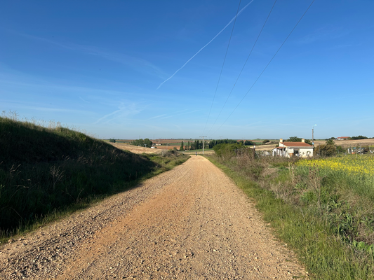 Ganz weit hinten am Horizont ist das Ziel