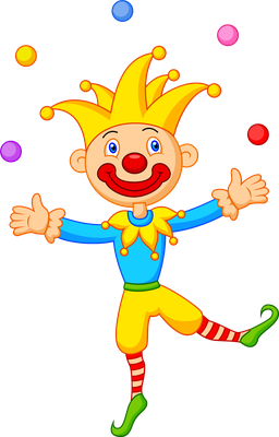 clown - divertissement - loisirs - smiley émoticône émoji cartoon clipart illustration - artémotic