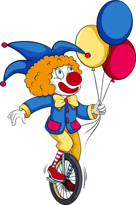clown - divertissement - loisirs - smiley émoticône émoji cartoon clipart illustration - artémotic